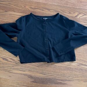 Wild Fable Butter Bliss button down cropped top